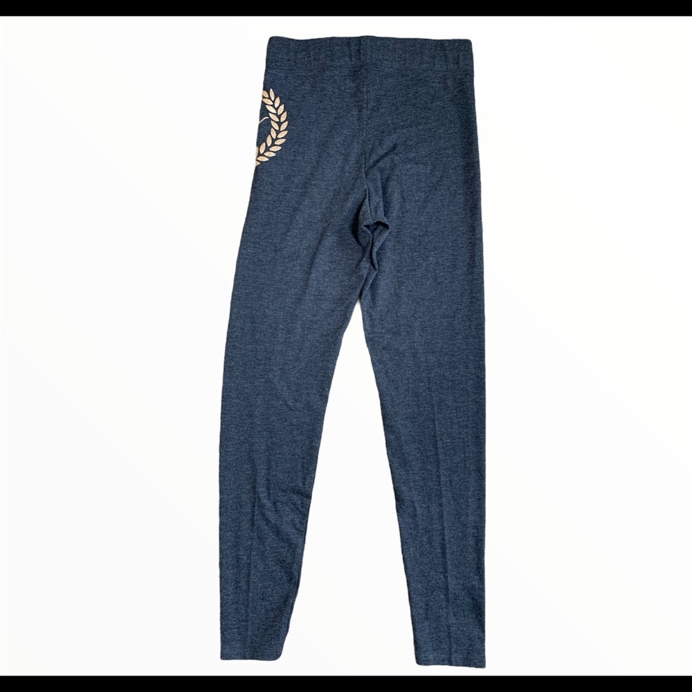 PINK VICTORIAS SECRET Grey Campus Leggings Gold Dog Logo S - Picture 7 of 10